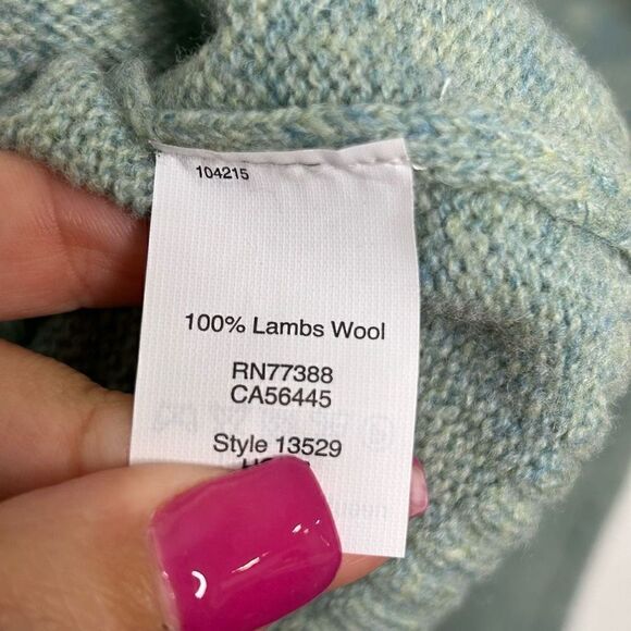 J Crew Factory Men’s Green Supersoft 100% Lambswool Pullover Sweater‎ Size S - Picture 6 of 7